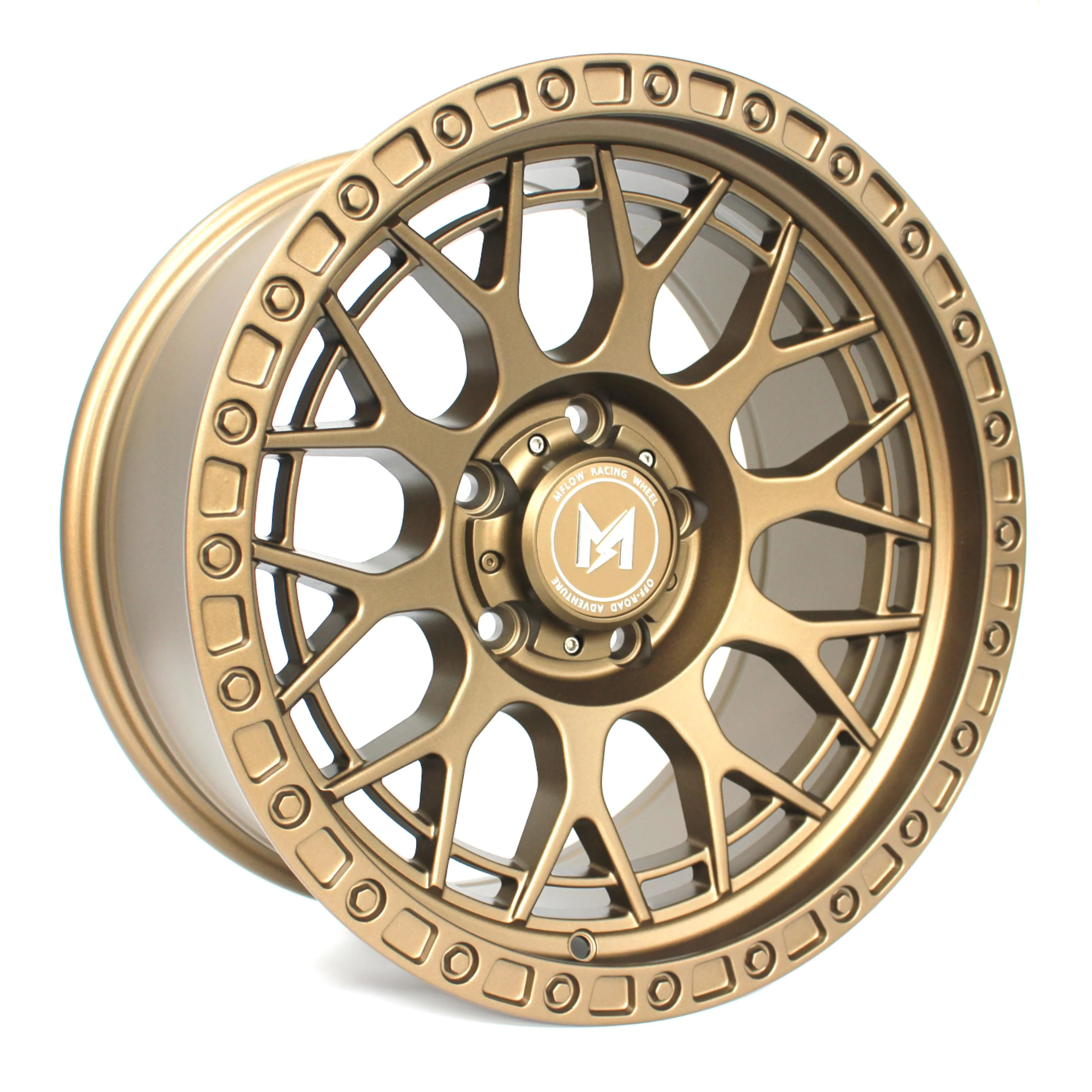 MFlow Racing MF02 Offroad Wheels 17x9 | 5x127, 6x135, 6x139.7 | One Piece Flow Formed - Matte Black / Matte Bronze