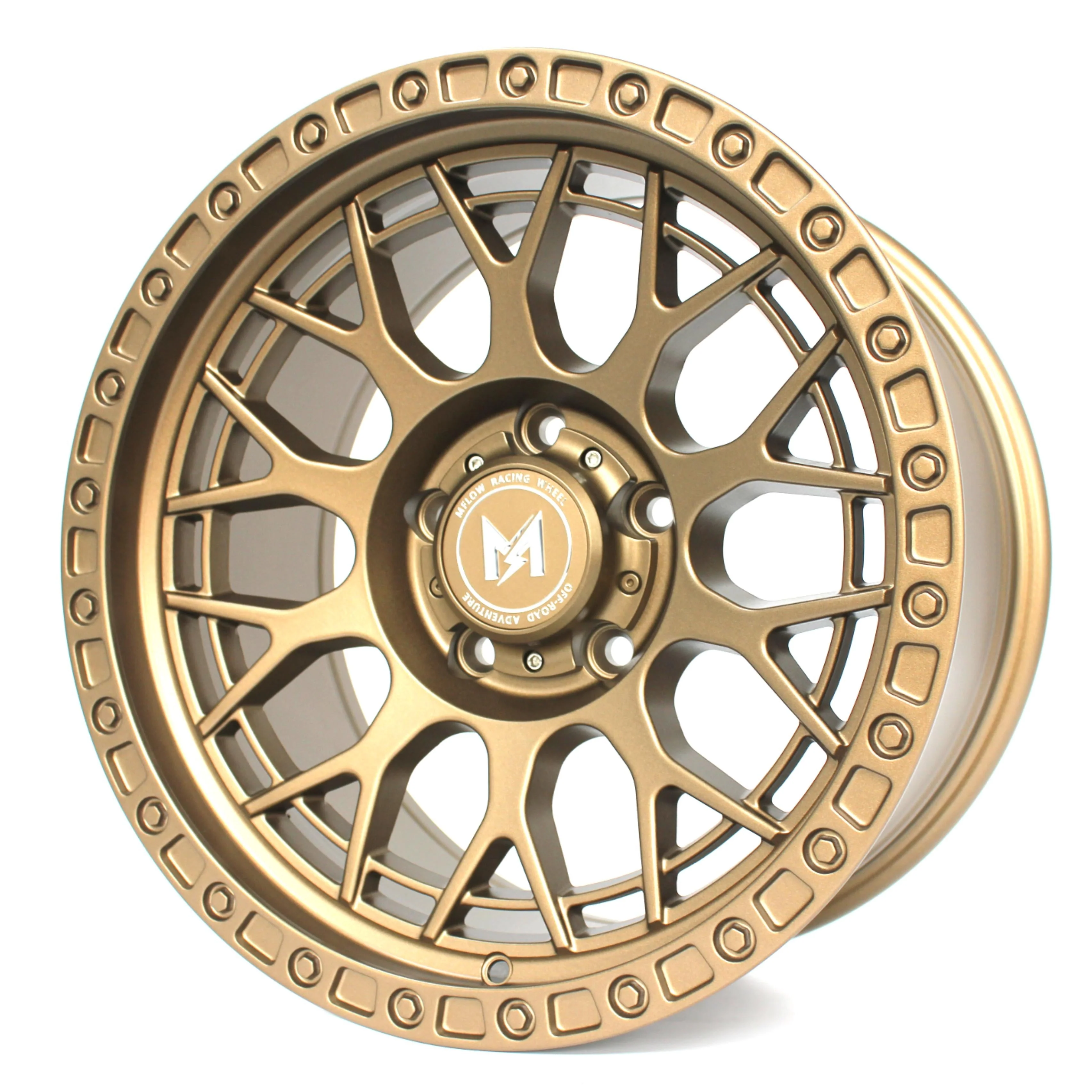 MFlow Racing MF02 Offroad Wheels 17x9 | 5x127, 6x135, 6x139.7 | One Piece Flow Formed - Matte Black / Matte Bronze - Image 2