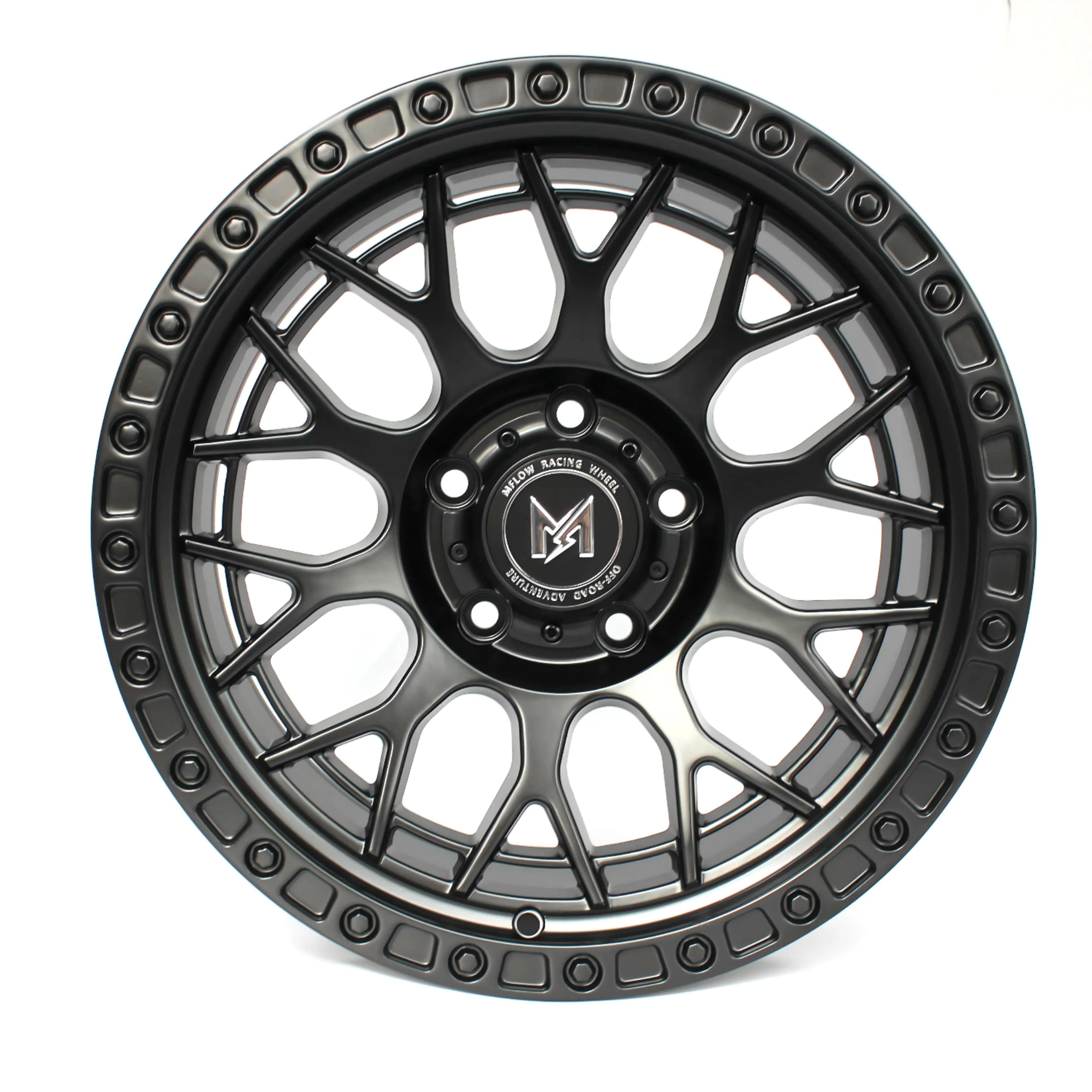 MFlow Racing MF02 Offroad Wheels 17x9 | 5x127, 6x135, 6x139.7 | One Piece Flow Formed - Matte Black / Matte Bronze - Image 4