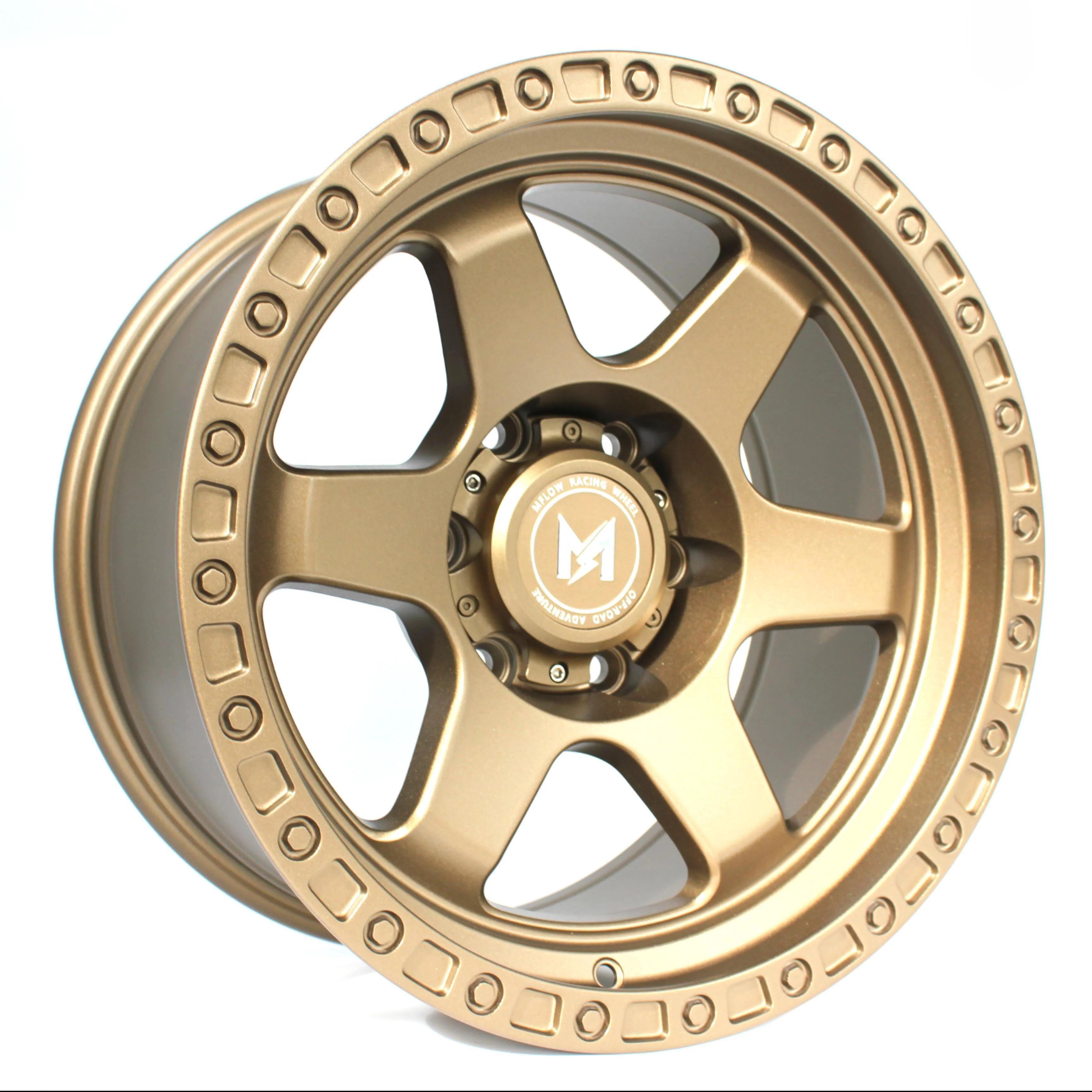 MFlow Racing MF03 Offroad Wheels 17x9 | 6x135, 6x139.7 | One Piece Flow Formed - Matte Black / Matte Bronze - Image 6