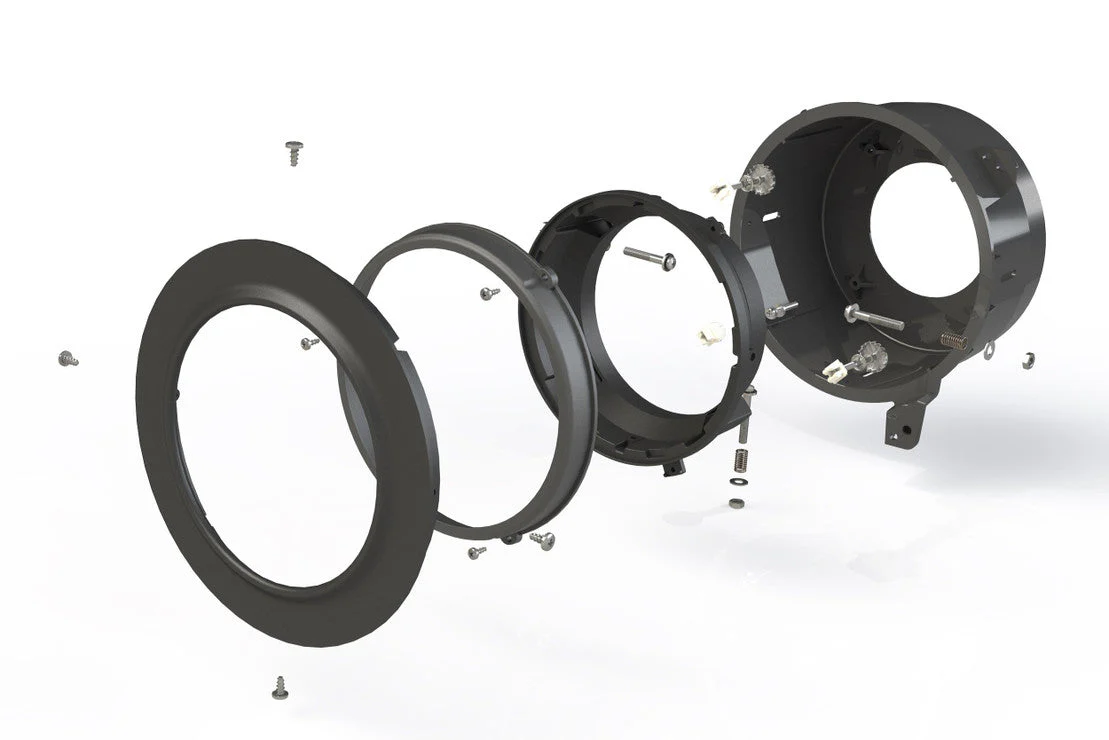 Morimoto 7" LED Headlight Adapters Jeep Gladiator JT (2020-2023) Black Housing