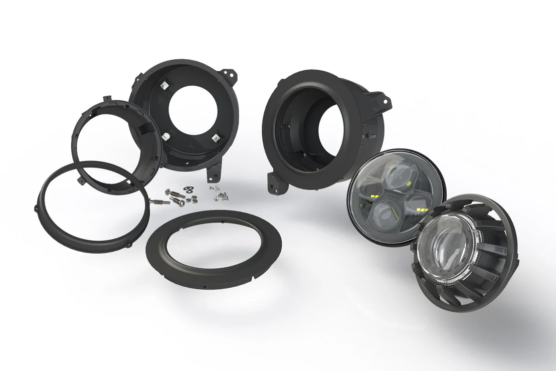 Morimoto 7" LED Headlight Adapters Jeep Wrangler JL (2018-2023) Black Housing - Image 3