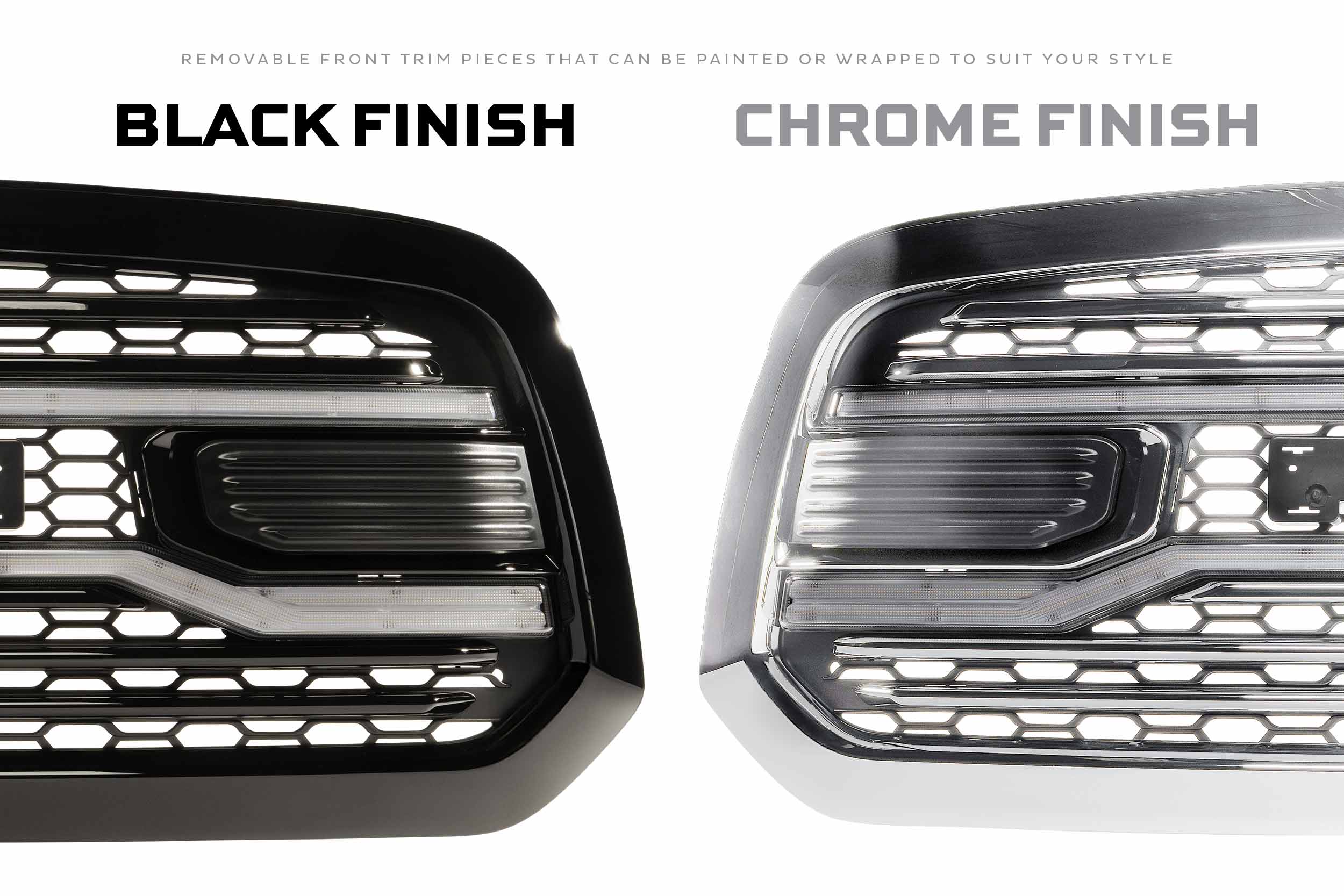 Morimoto DRL Grille for Dodge Ram 1500 (13-18) Ram 1500 Classic (19-24) XBG LED with Chrome or Black Housing - Image 12