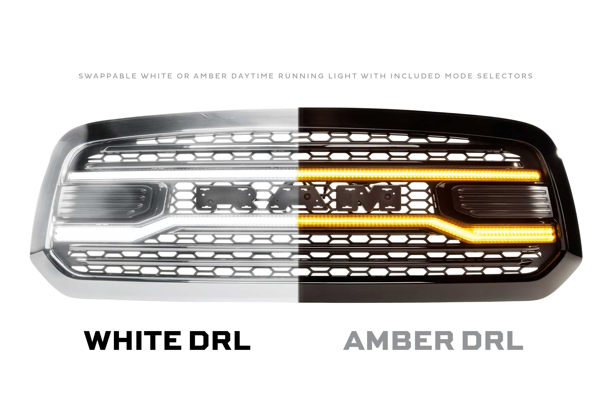 Morimoto DRL Grille for Dodge Ram 1500 (13-18) Ram 1500 Classic (19-24) XBG LED with Chrome or Black Housing - Image 7