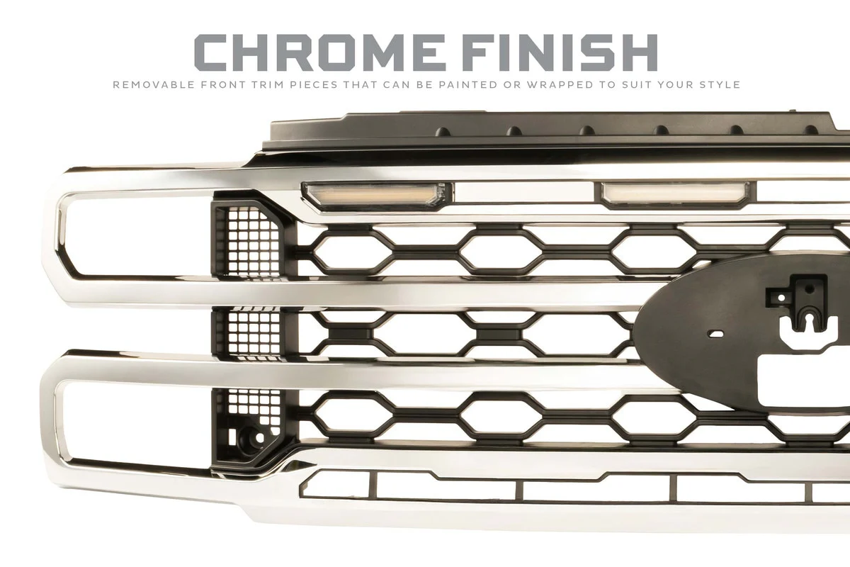 Morimoto DRL Grille for Ford F250 / F350 / F450 Super Duty (2023-2027) XBG LED with Chrome or Black Housing - Image 4
