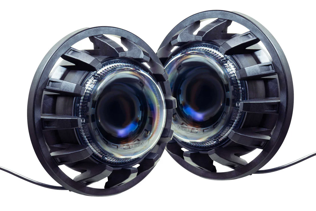 Morimoto Headlights Jeep Wrangler JK (2007-2017) Super7 Bi-LED - Black Housing - Image 3