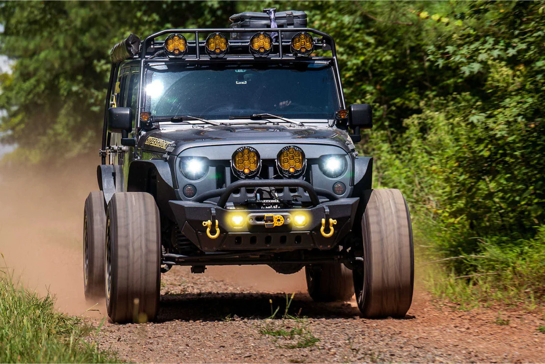 Morimoto Headlights Jeep Wrangler JK (2007-2017) Super7 Bi-LED - Black Housing - Image 6