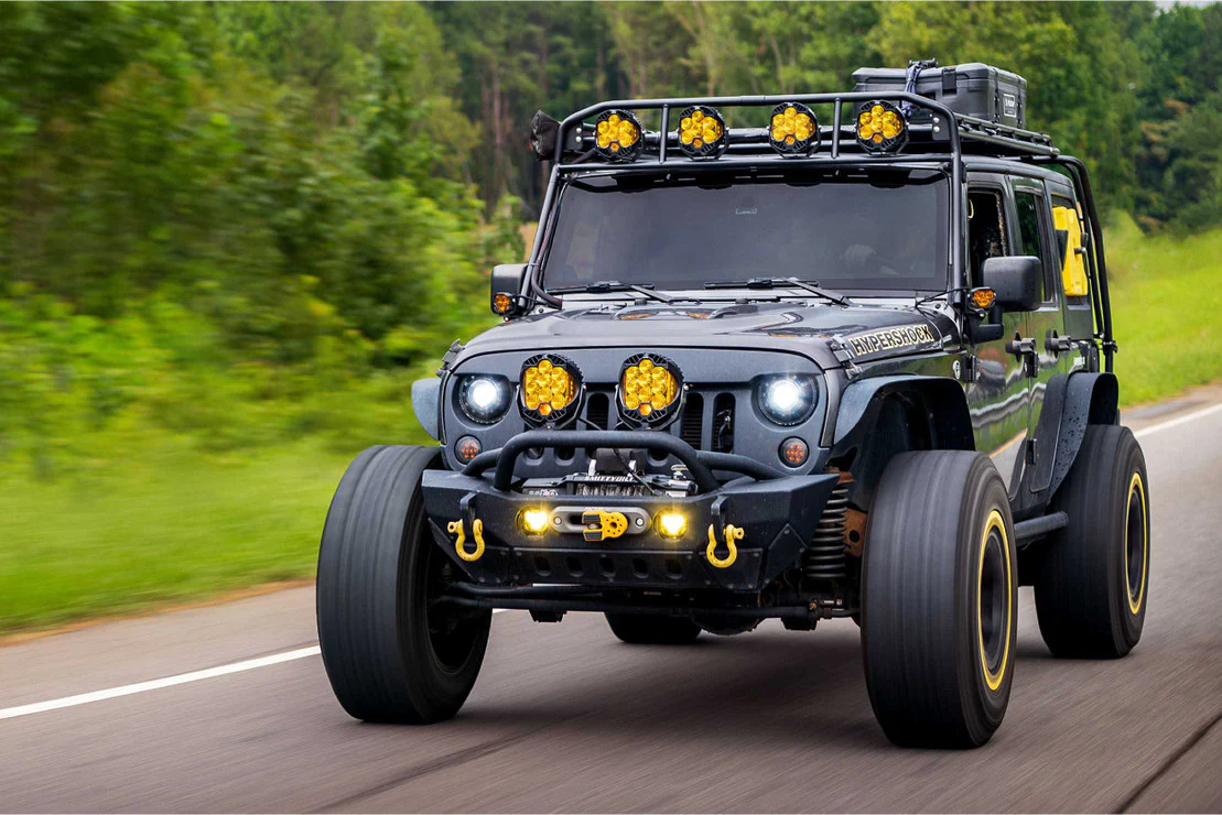 Morimoto Headlights Jeep Wrangler JK (2007-2017) Super7 Bi-LED - Black Housing - Image 7