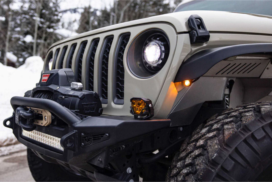 Morimoto Headlights Jeep Wrangler JL (2018-2023) Super7 - Black Housing - Image 4