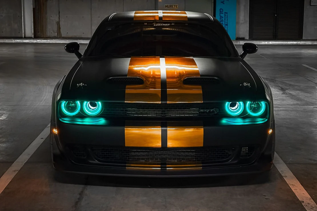 Morimoto LED Headlights Dodge Challenger (15-23) w/ RGB Color Changing Halo - LF495 - Image 5