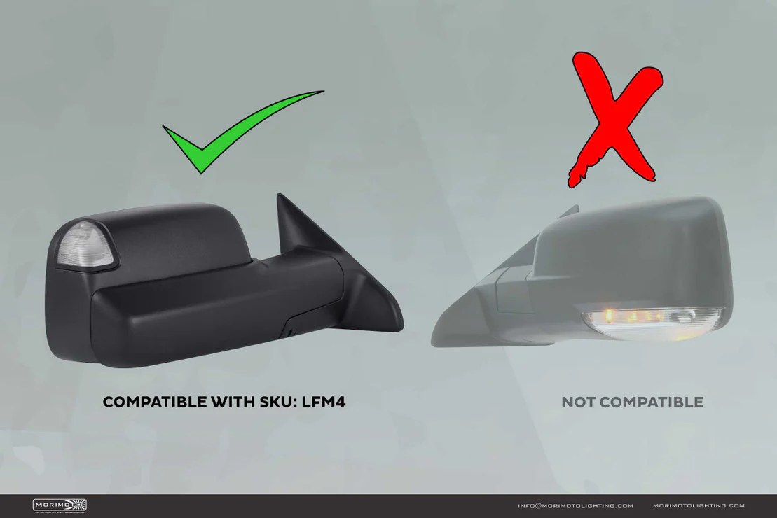 Morimoto LED Mirror Lights Dodge Ram (2009-2018) XB LED - Underside or Corner - Image 16