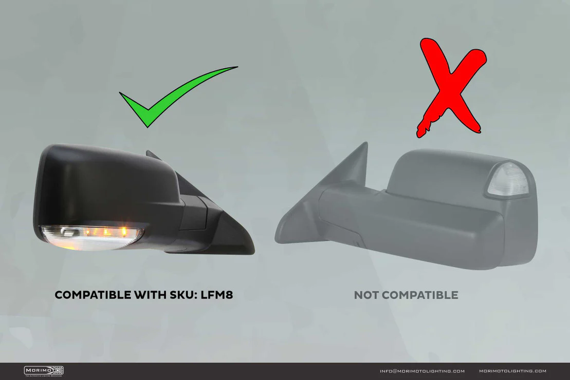 Morimoto LED Mirror Lights Dodge Ram (2009-2018) XB LED - Underside or Corner - Image 8