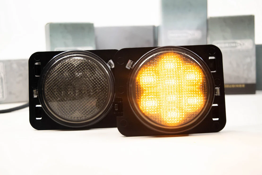 Morimoto LED Parking Lights Jeep Wrangler JK (07-18) XB LED - Amber - Image 2