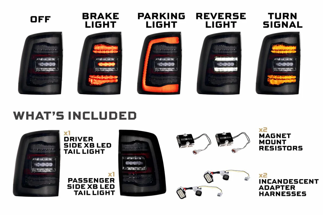 Morimoto LED Tail Lights Dodge Ram 1500HD 2500HD 3500HD (2019-2025) Smoked or Red Lens - Image 13