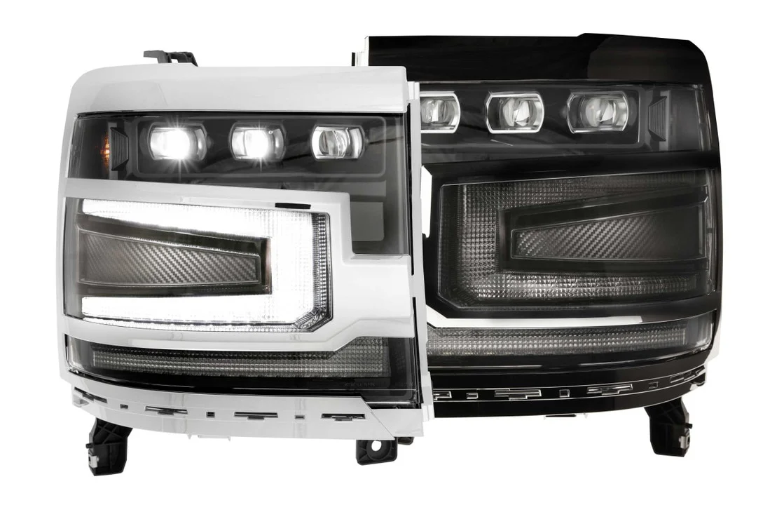 Morimoto Projector LED Headlights for Chevy Silverado 1500 (2016-2018) XB Osram-powered DRLs with Sequential Turn Signals