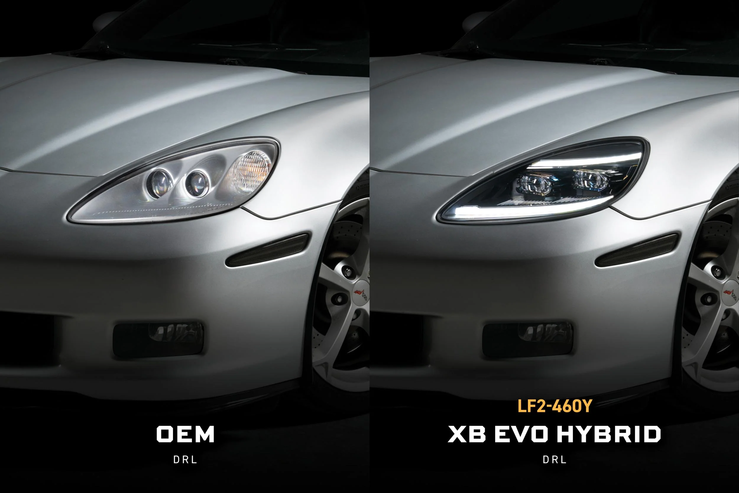 Morimoto Projector LED Headlights for Corvette C6 (2005-2013) XB Evo Hybrid LF2-460Y - Image 9