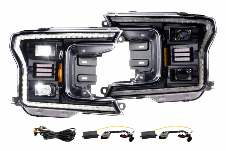 Morimoto Projector LED Headlights for Ford F150 (2018-2020) XB Hybrid with Daytime Running Light