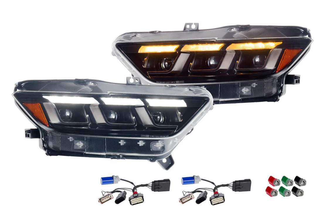 Morimoto Projector LED Headlights for Ford Mustang GT350 / GT350R (15-20) GT500 (20-22) XB Gen II LF2-410