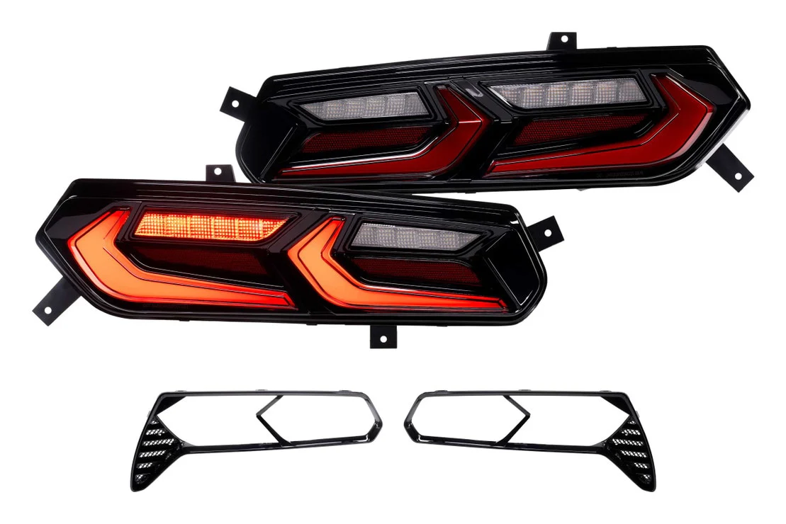 Morimoto Tail Lights Corvette C7 (2014-2019) C8 Style LED - Red or Smoked Lens - Image 2