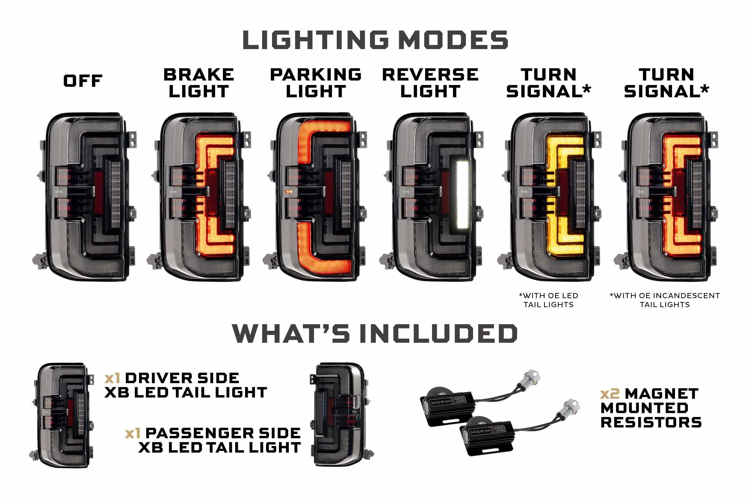 Morimoto Tail Lights for Ford Bronco (2021-2026) XB LED Low Profile with Red or Smoked Lens - Image 17