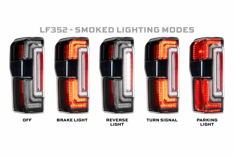 Morimoto Tail Lights for Ford F250 / F350 / F450 Super Duty (2023-2027) XB LED with Red or Smoked Lens - Image 5