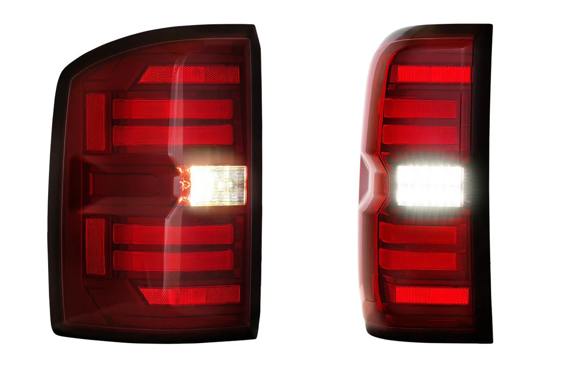 Morimoto Tail Lights GMC Sierra 3500HD (2014-2019) XB LED w/ Smoked or Red Lens - Image 3