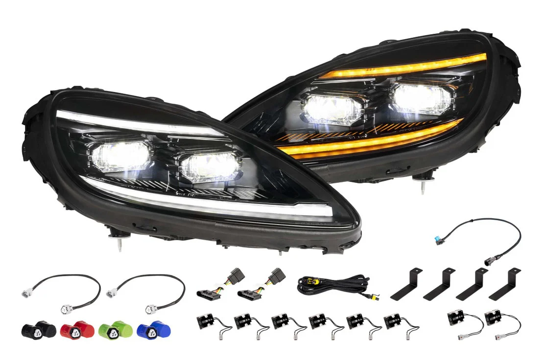 Morimoto LED Headlights Corvette C6 (05-13) XB Evo with White or Amber DRL LF2-460 - Image 2