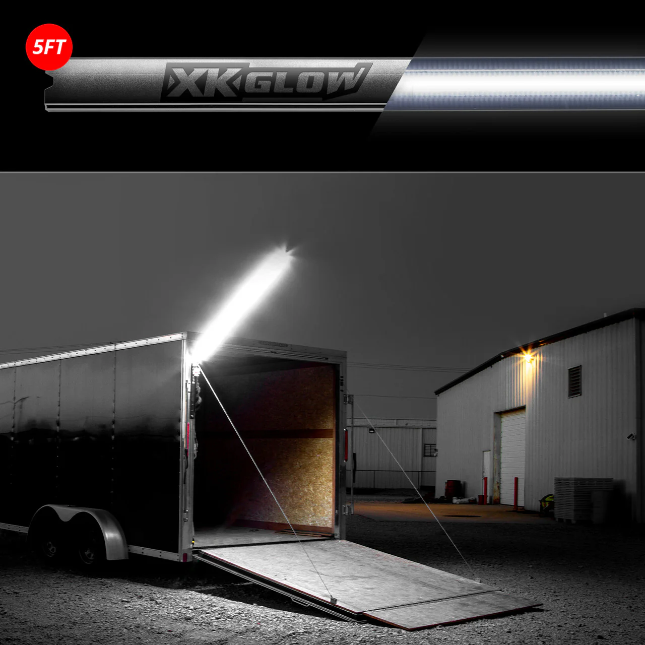 XKGlow Nite Stix Foldable Overhead Led Work Lights - 2ft/ 5ft/ 8ft Lighted Length - Image 3