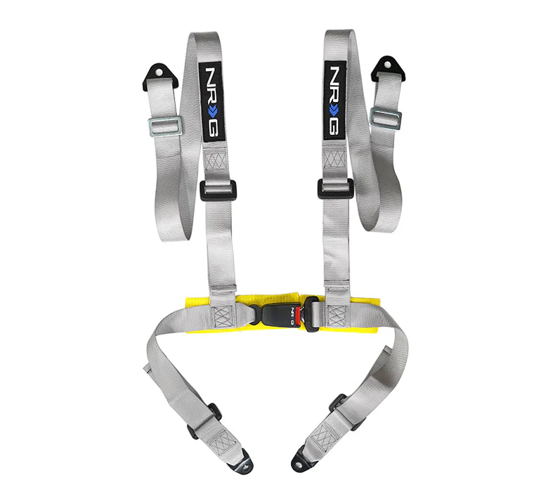 NRG 4 Point Racing Harness (Buckle Style - Street Use) Black / Pink / Red / Blue / Purple / Silver - Image 4