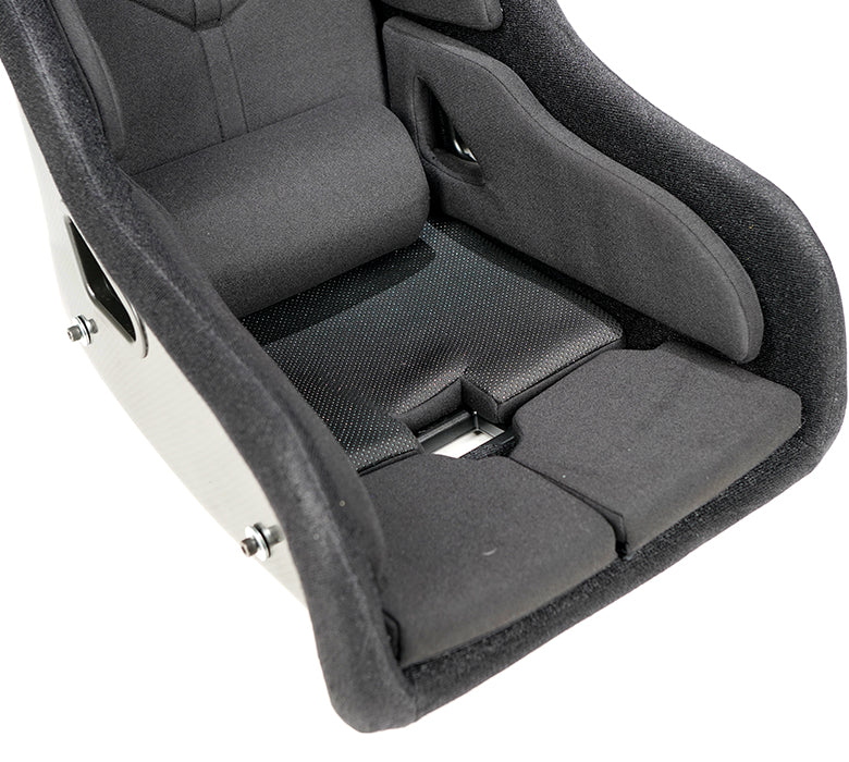 NRG Competition Racing Seat (Carbon Fiber Fixed Back, Medium) FIA Approved - Full Halo Head Compartment FRP-RS700 - Image 9