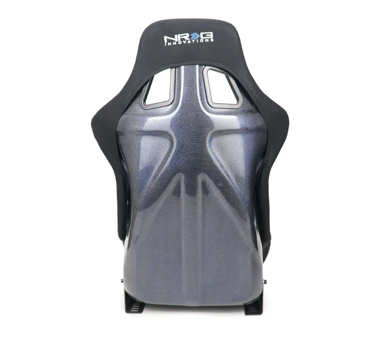 NRG Racing Carbon Fiber Fixed Back Bucket Seats (Large) Black / Red / Blue / Green / Gold / Silver RSC-302 - Image 10