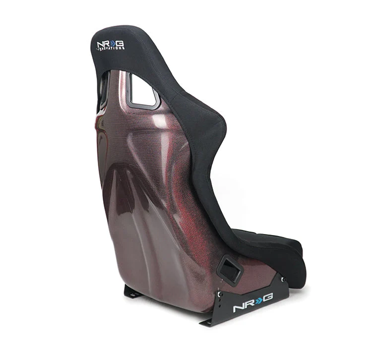 NRG Racing Carbon Fiber Fixed Back Bucket Seats (Large) Black / Red / Blue / Green / Gold / Silver RSC-302 - Image 13
