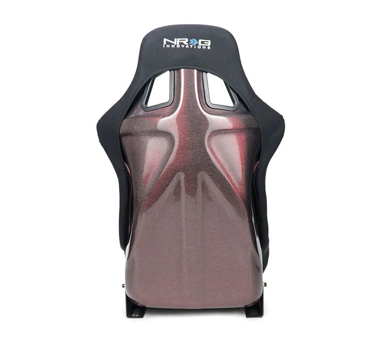 NRG Racing Carbon Fiber Fixed Back Bucket Seats (Large) Black / Red / Blue / Green / Gold / Silver RSC-302 - Image 14