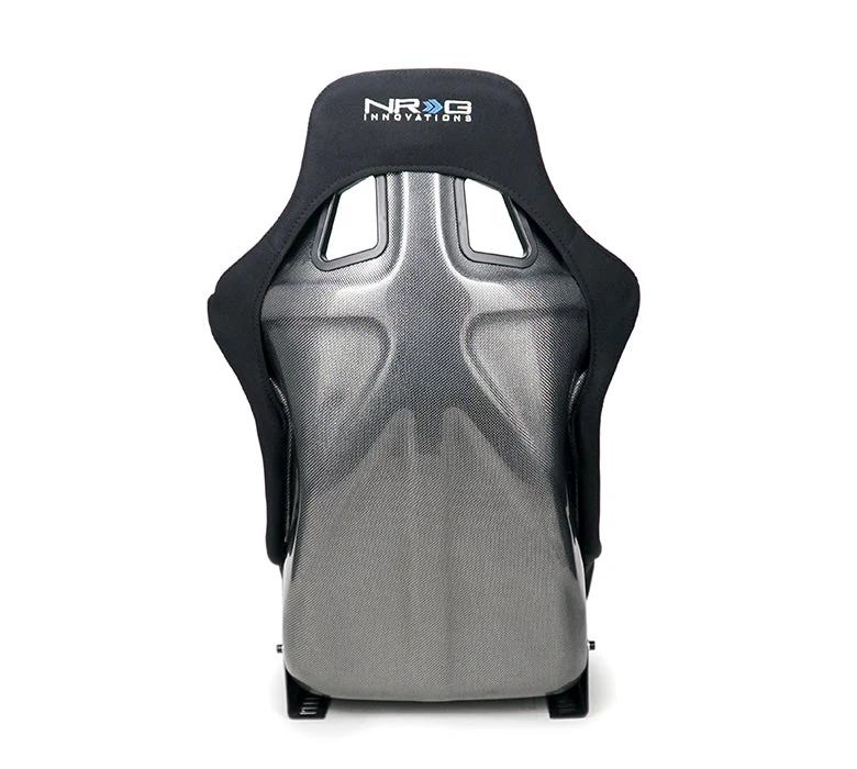 NRG Racing Carbon Fiber Fixed Back Bucket Seats (Large) Black / Red / Blue / Green / Gold / Silver RSC-302 - Image 16