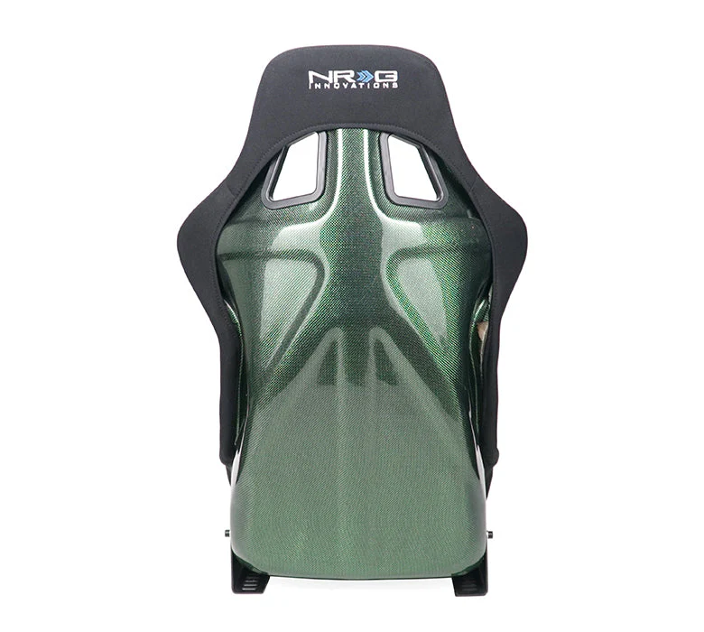 NRG Racing Carbon Fiber Fixed Back Bucket Seats (Large) Black / Red / Blue / Green / Gold / Silver RSC-302 - Image 18