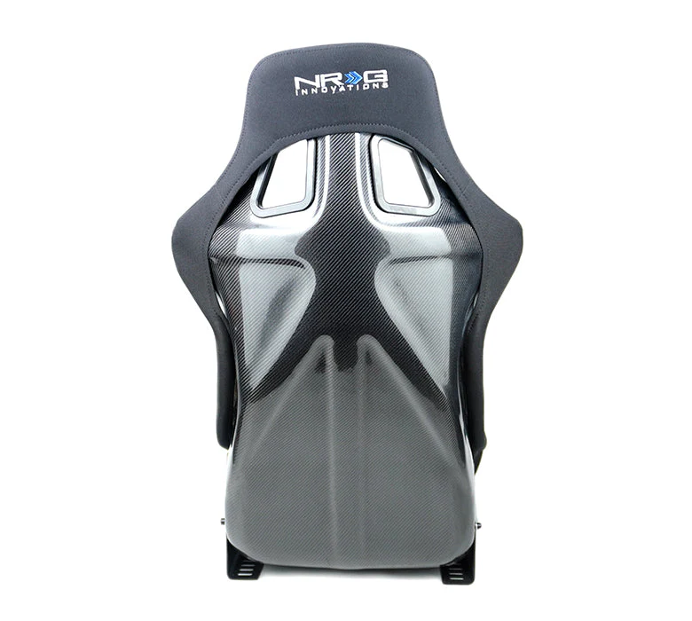 NRG Racing Carbon Fiber Fixed Back Bucket Seats (Large) Black / Red / Blue / Green / Gold / Silver RSC-302 - Image 20