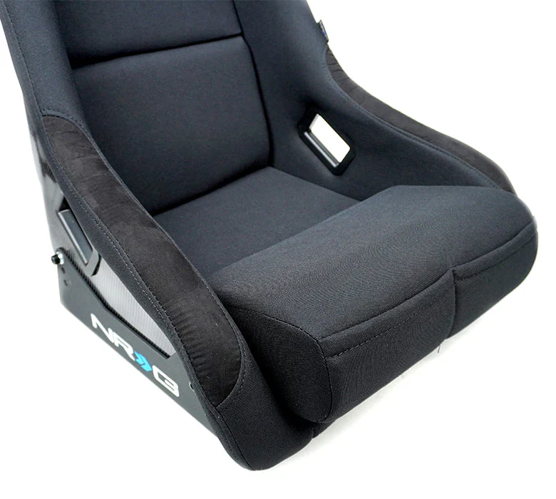 NRG Racing Carbon Fiber Fixed Back Bucket Seats (Large) Black / Red / Blue / Green / Gold / Silver RSC-302 - Image 6