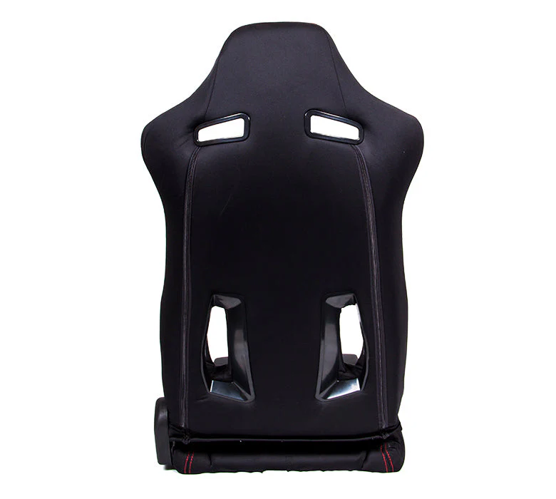 NRG Racing Reclinable Racing Seat (Arrow Style) Cloth or Vinyl - Black / Maroon / Grey / Red - Image 4