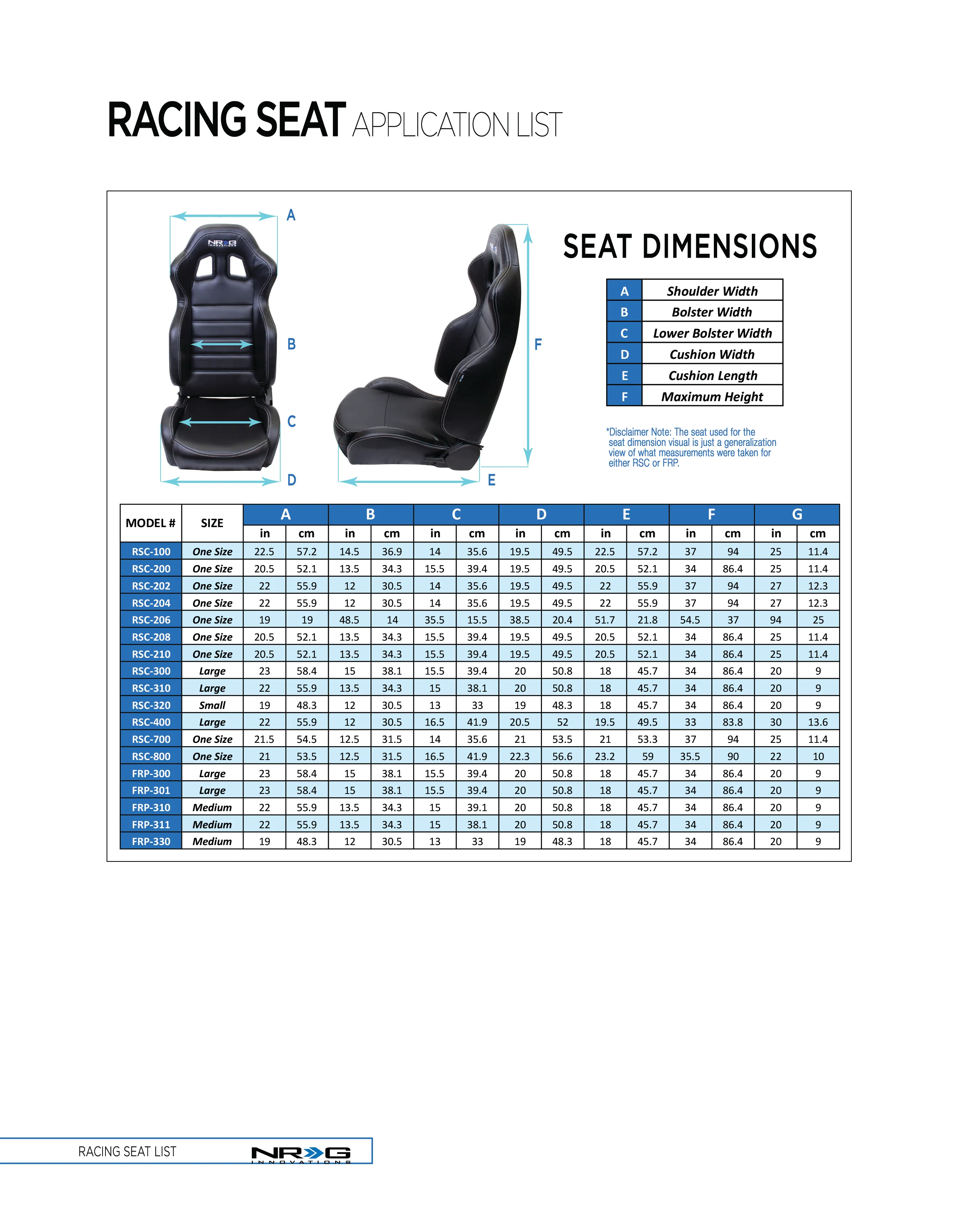 NRG Racing Reclinable Racing Seat (Type-R Style) Pair of Black or Red RSC-200 - Image 13