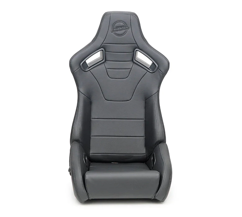 NRG Racing Reclinable Racing Seat (Omega - Vinyl Leather) Pair - Black or Red RSC-750 - Image 3