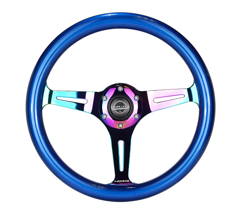 NRG Steering Wheels (Classic Wood Grain - 350mm) Multiple Colors 3 Spoke Design ST-015 - Image 17