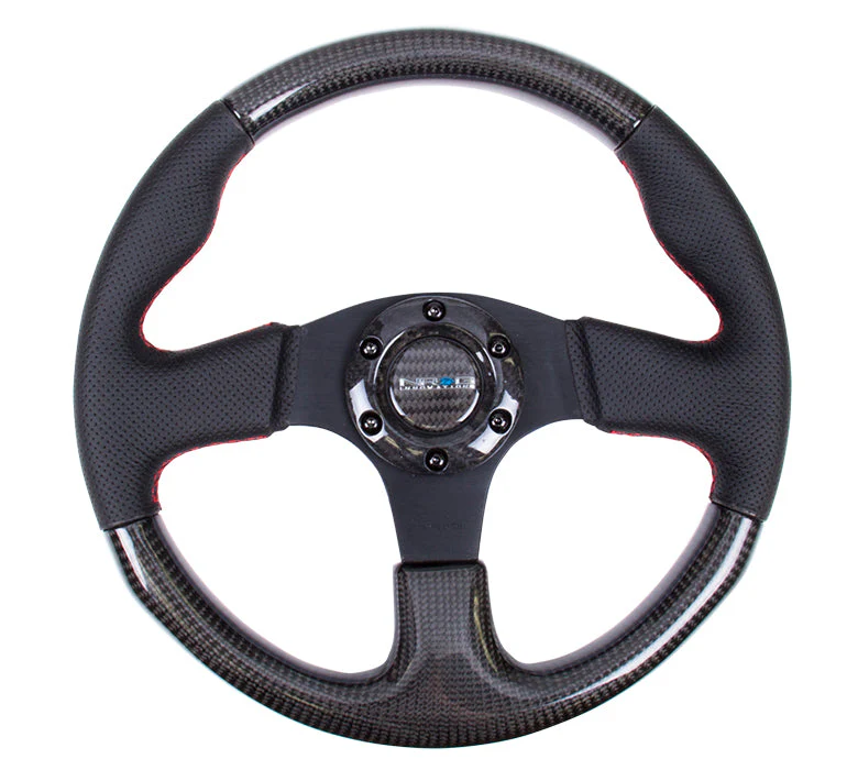 NRG Steering Wheels (Carbon Fiber 315mm) Black or Red Stitching ST-310CF
