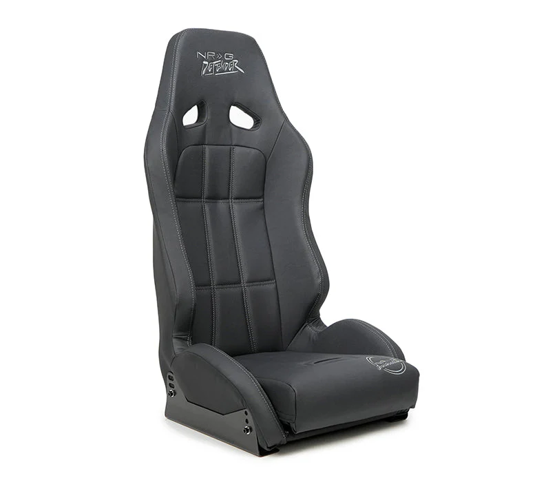 NRG Waterproof Racing Seat (Fixed Back, Suspension Bucket) Offroad Defender 4x4 / UTV Series - Includes Side Mount Bracket DF-100