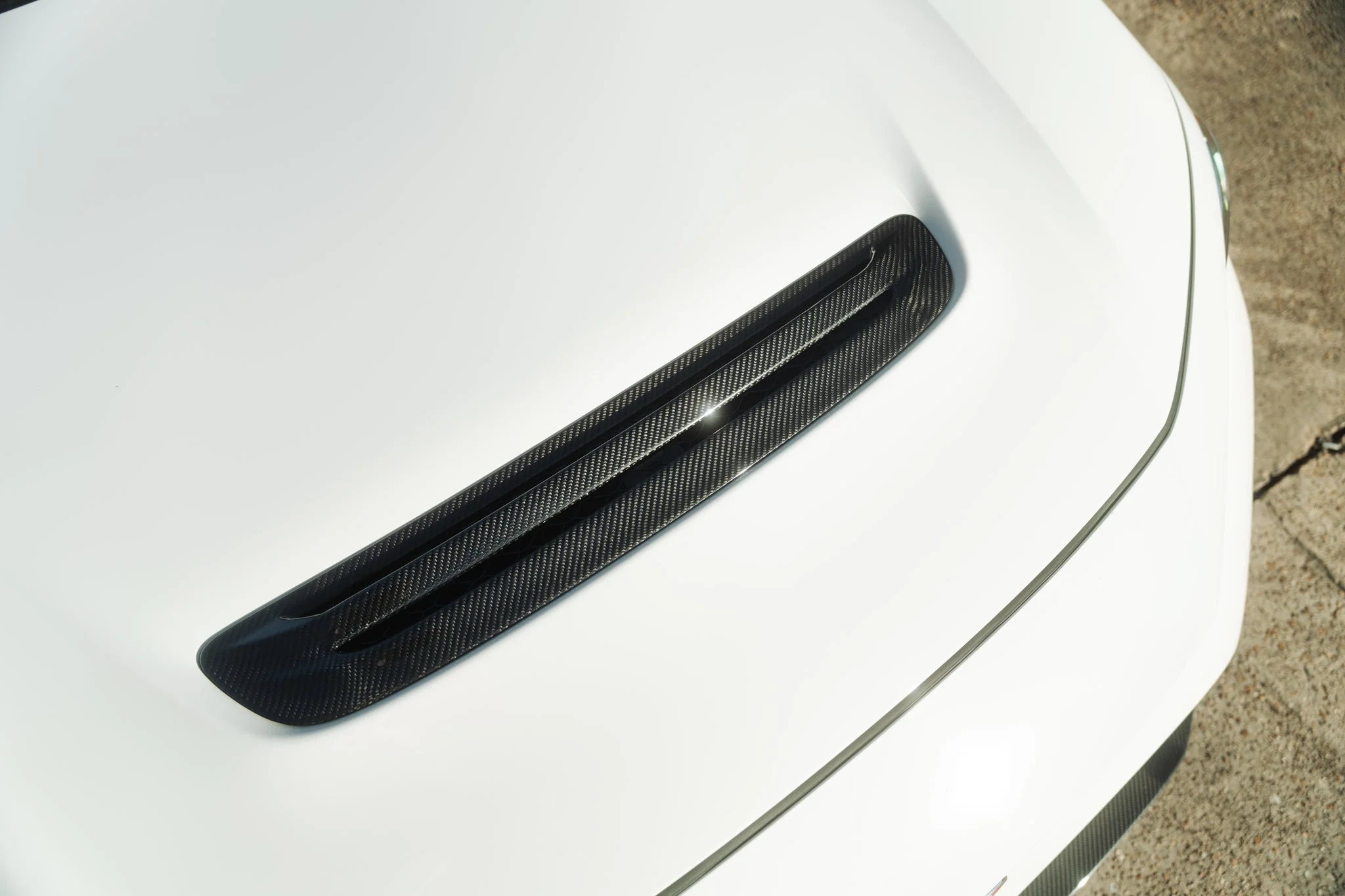 OLM Engine Hood Duct Cover Honda Civic Type R FL5 (23-25) Glossy Carbon Fiber - Image 3