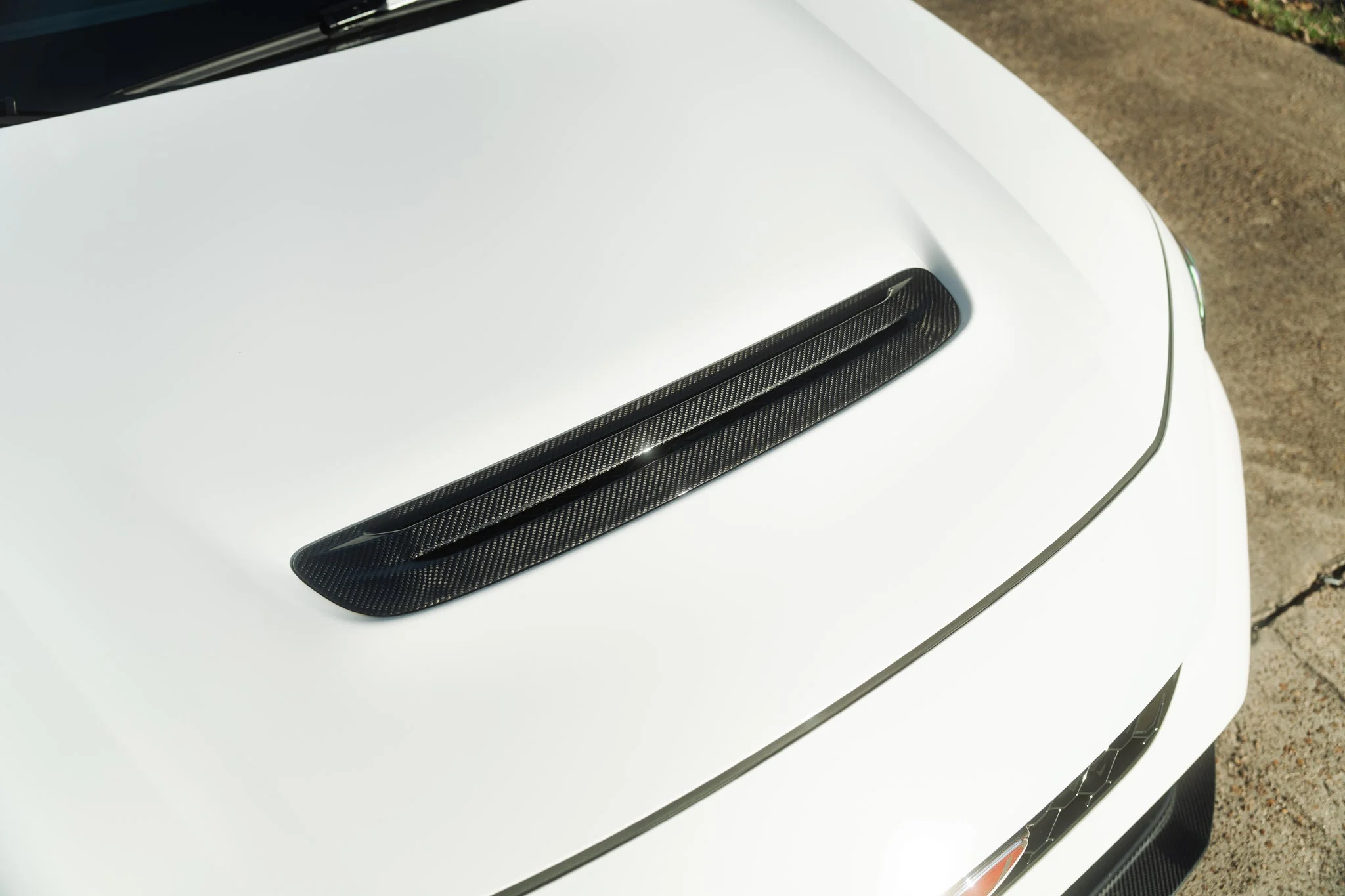 OLM Engine Hood Duct Cover Honda Civic Type R FL5 (23-25) Glossy Carbon Fiber - Image 4