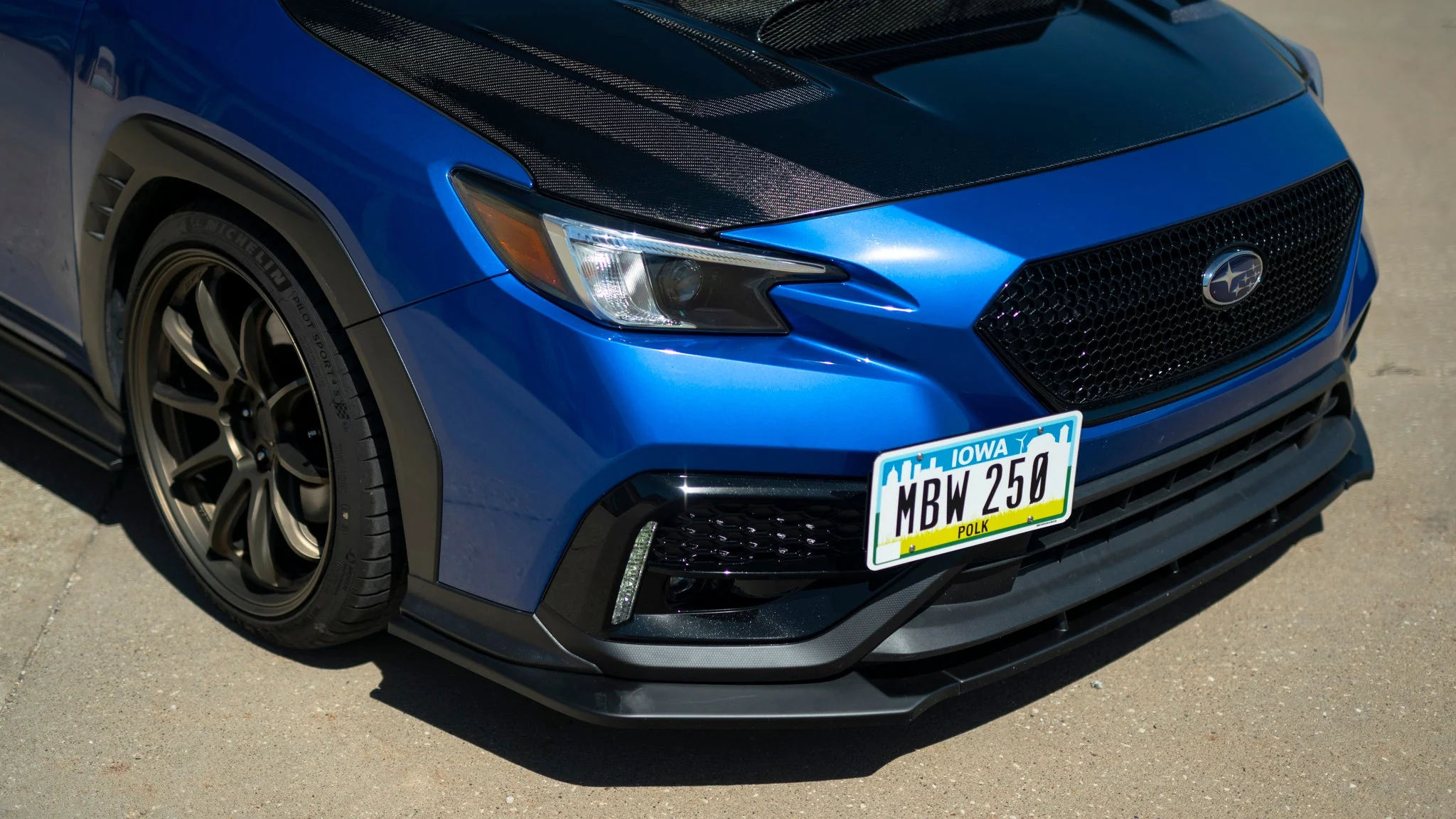OLM Front Lip Kit Subaru WRX (2022-2025) [RD1 Style 3-Piece] ABS - Matte Black - Image 5
