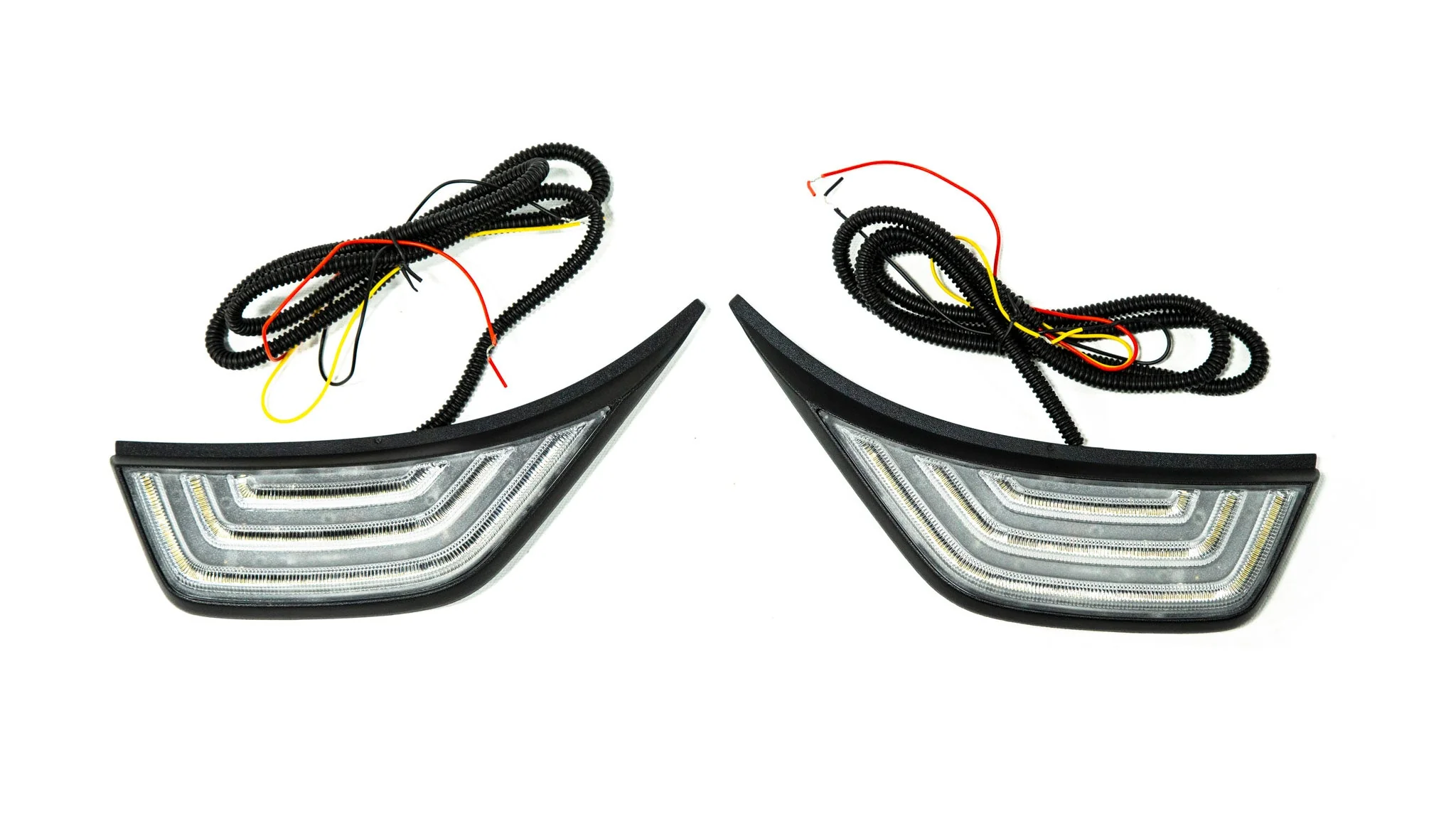 OLM LED Fender Vent Side Marker Lights Jeep Wrangler JL (2018-2025) DRL + Sequential Turn Signal w/ Clear or Smoked Lens - Image 7