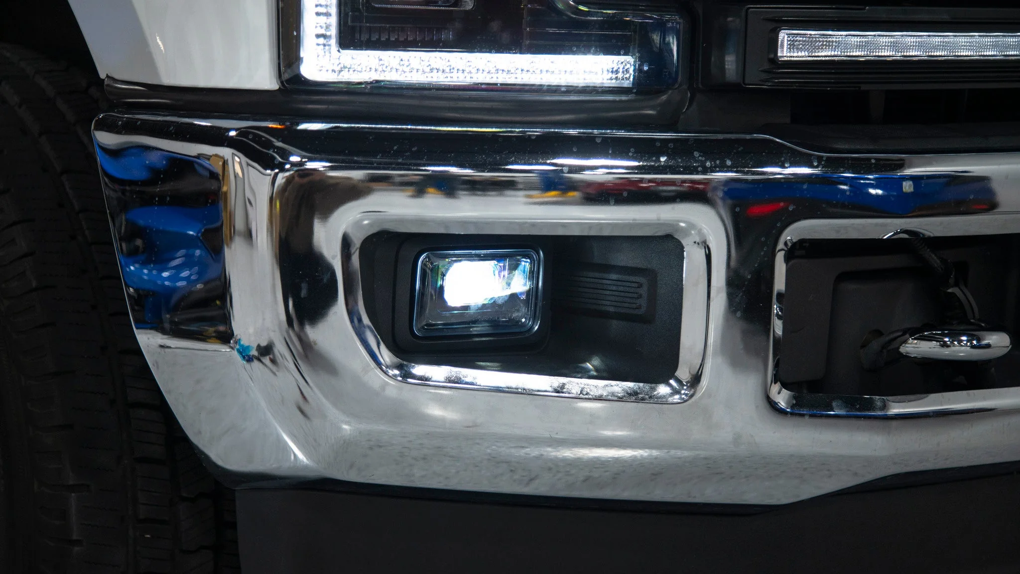 OLM LED Fog Lights Ford F150 (15-20) F250 / F350 Super Duty (17-22) Black Housing
