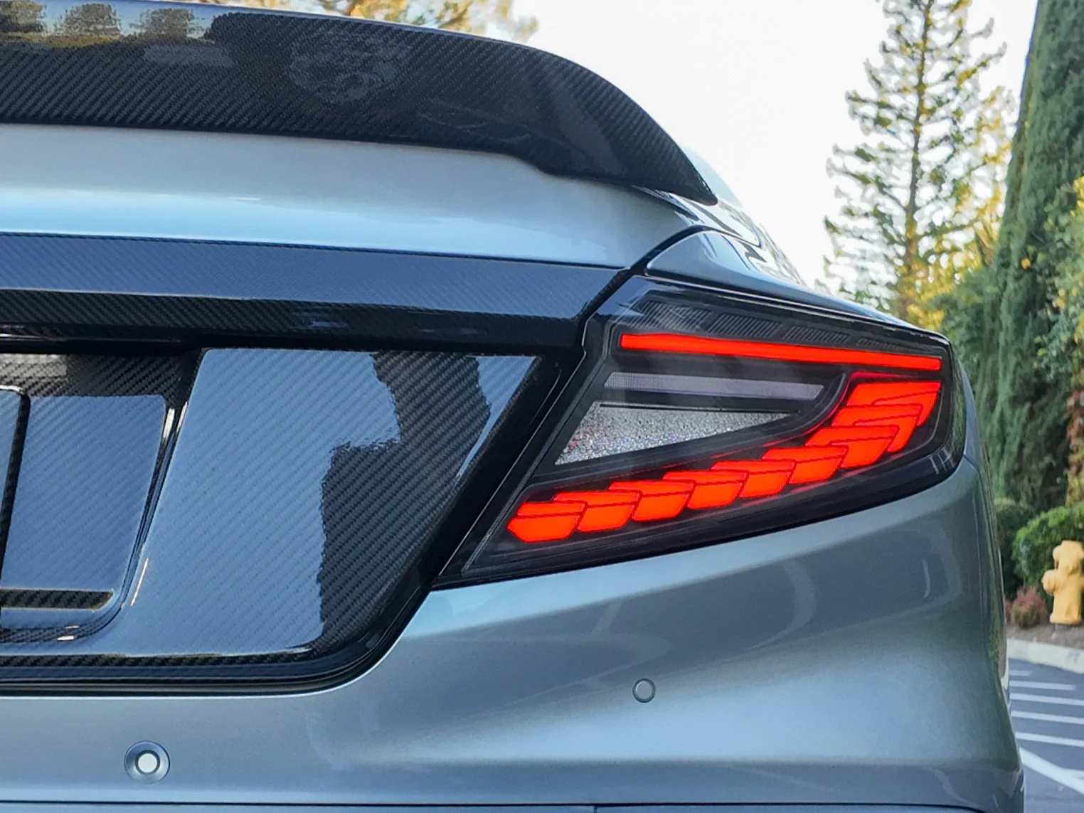 OLM LED Tail Lights for Subaru WRX (2022-2025) Phantom Spec - Smoke Lens White Optic OLME.47005.1-SW - Image 2