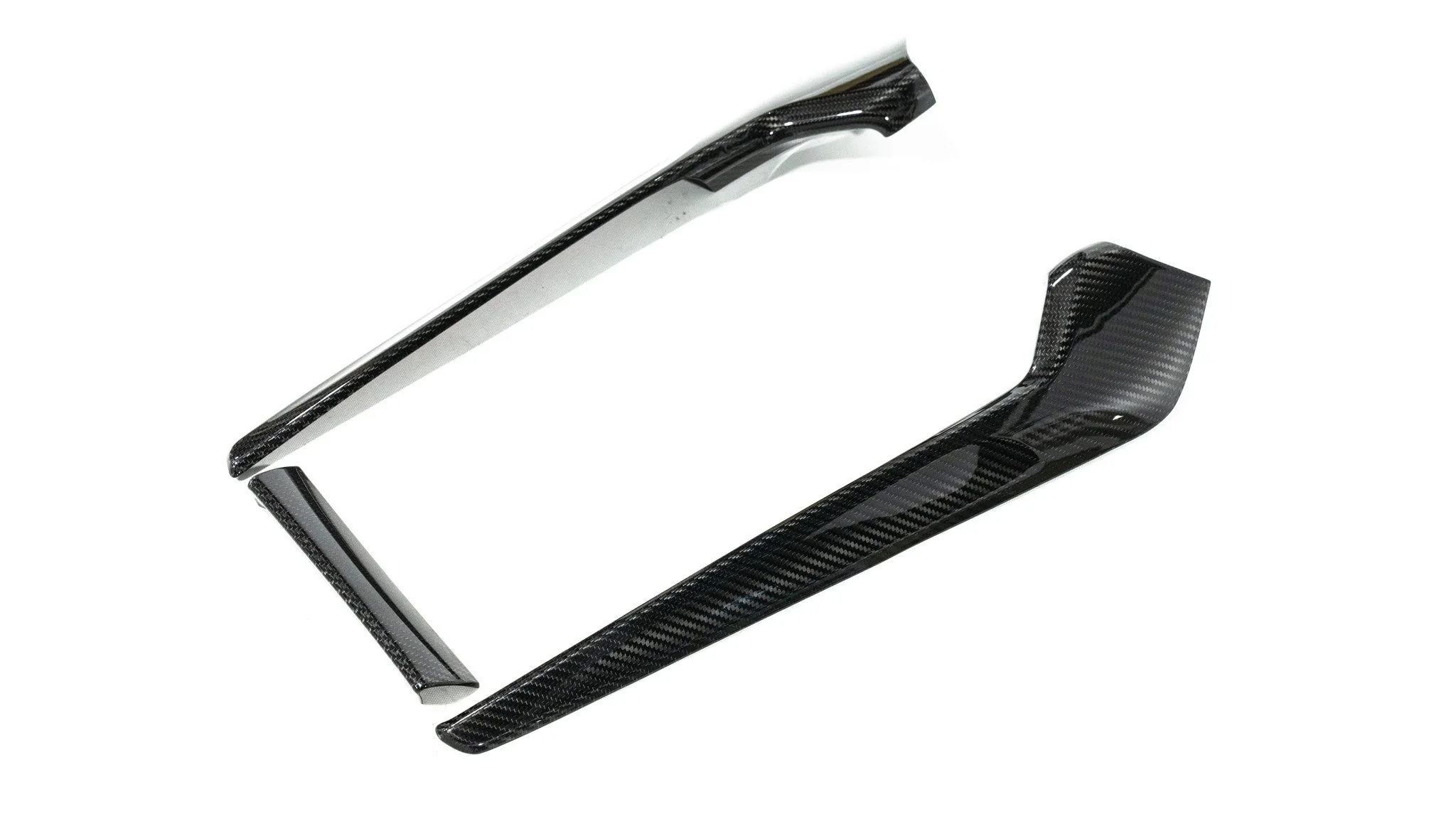 OLM Shifter Panel Side Cover Honda Civic / Civic Type R FL5 (22-25) Glossy Carbon Fiber - Image 2